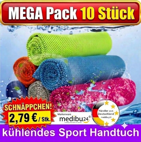 10x kühlendes handtuch - 10x,